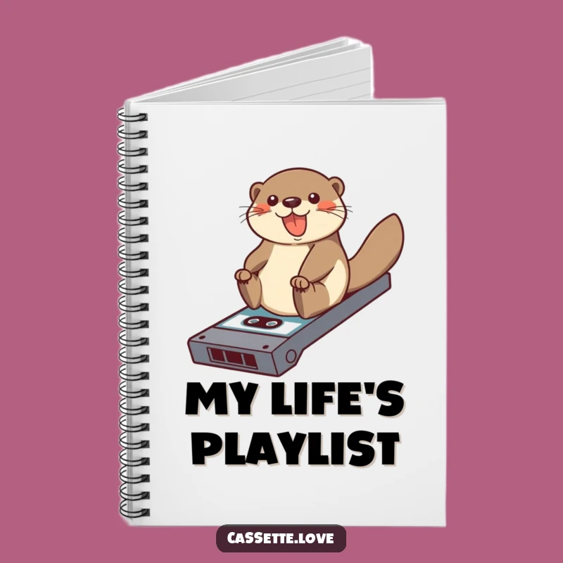 Funny Otter Cassette Ramp Notebook: Jot Down Tunes & Ideas